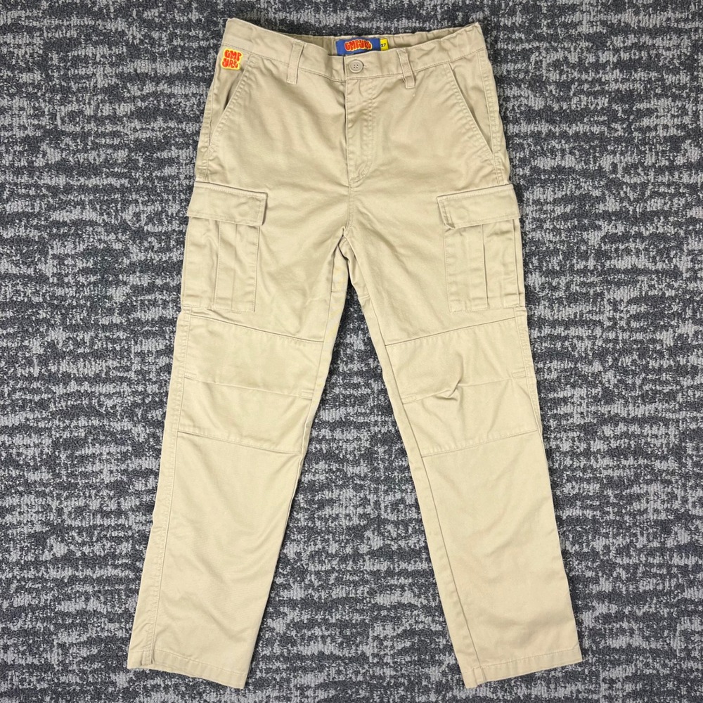 Y2K Empyre Relaxed Fit Cargo Skateboarding Pants Khaki Tan Mens 27 E0153423117C - Picture 2 of 12